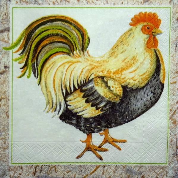 122 Rooster,  Hen - 3 ply